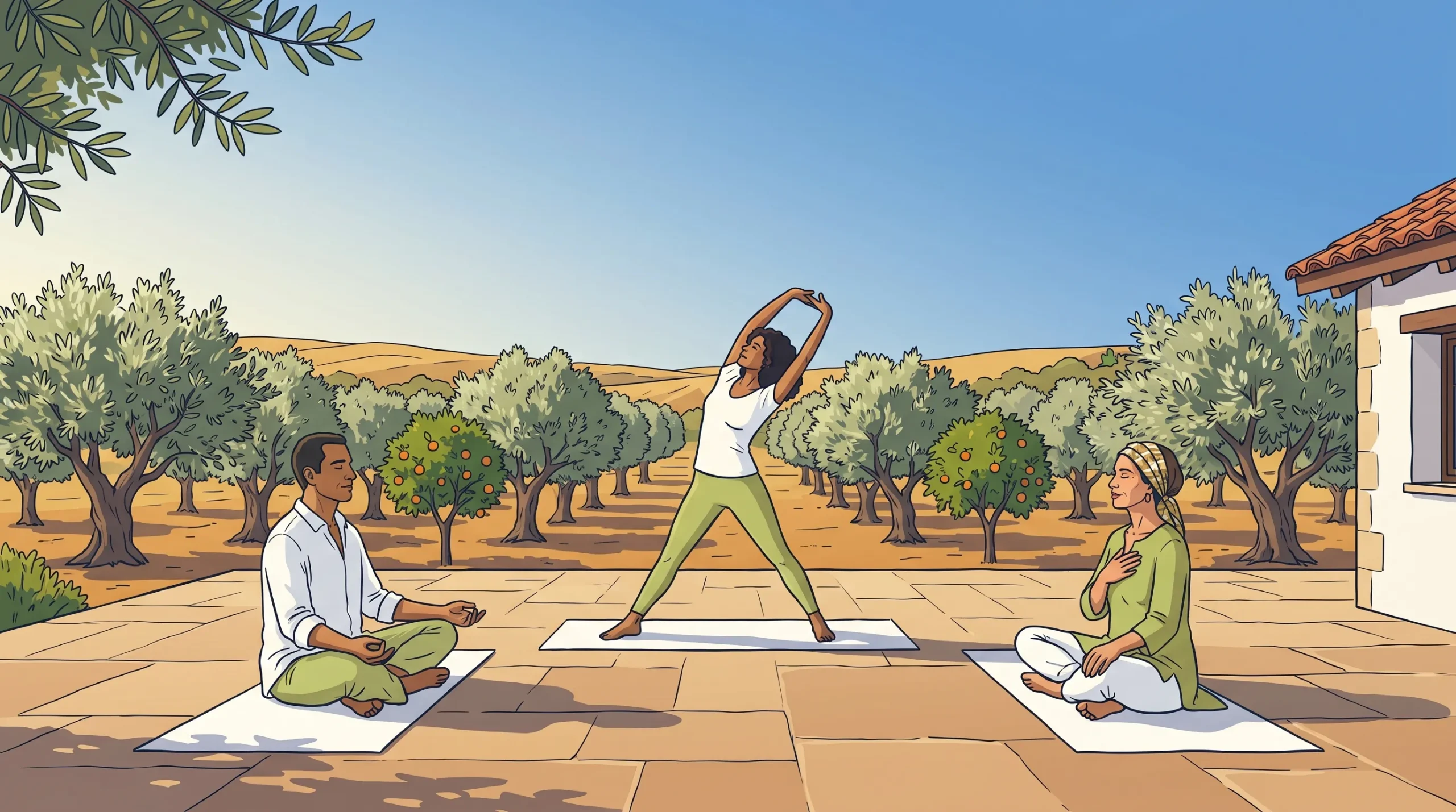 Holistic therapy in addiction recovery at Holina Village Cyprus - movement, mindfulness and bodywork