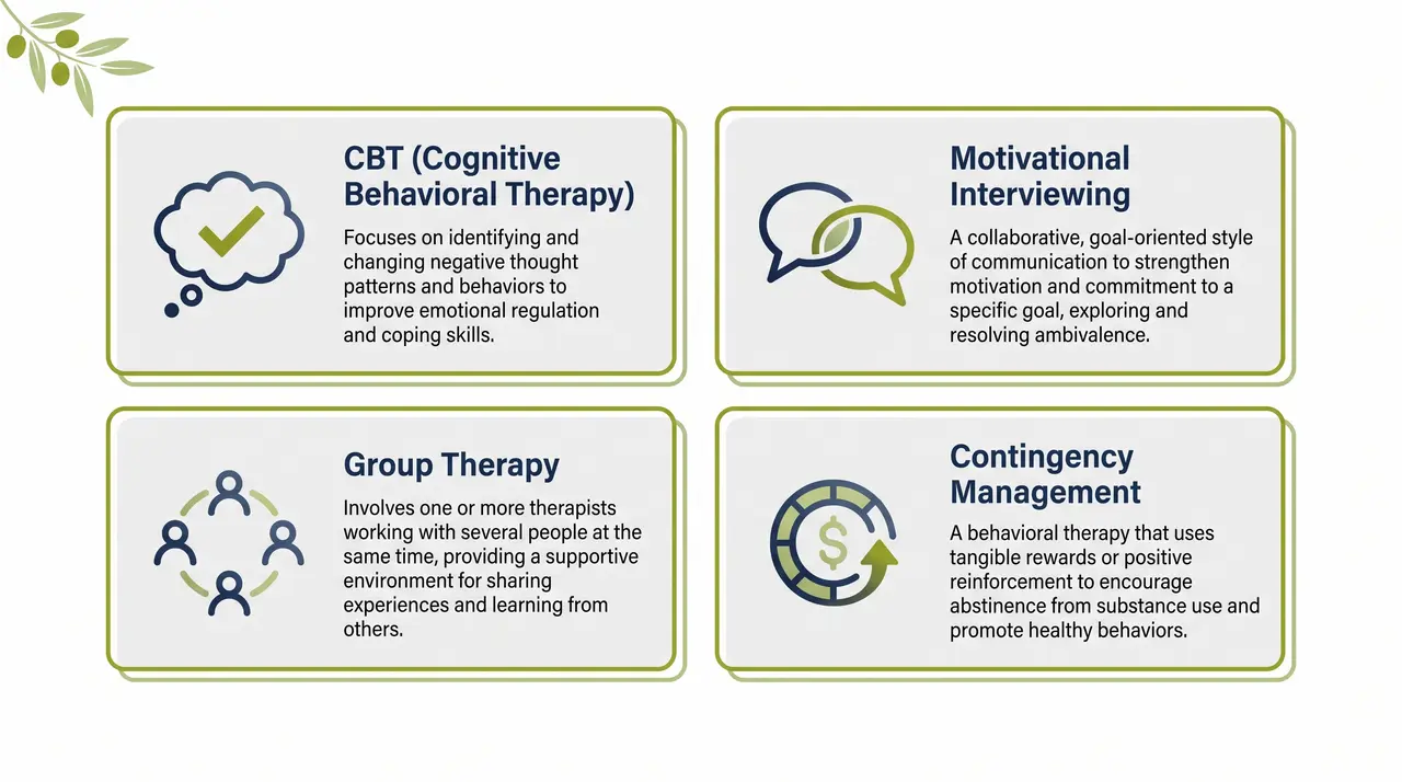 Therapist and client during an individual cocaine addiction therapy session