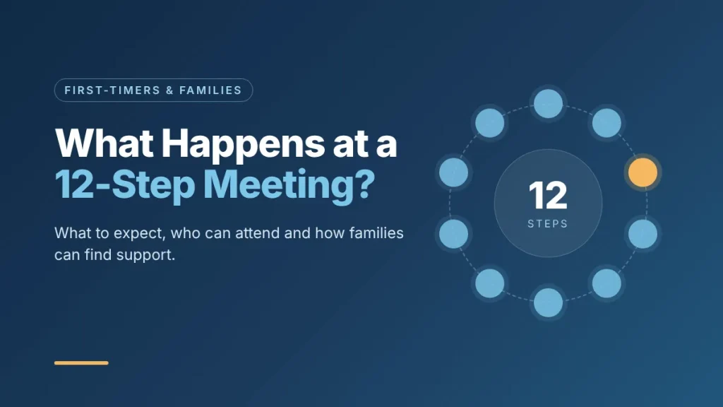 What happens at a 12-step meeting circle